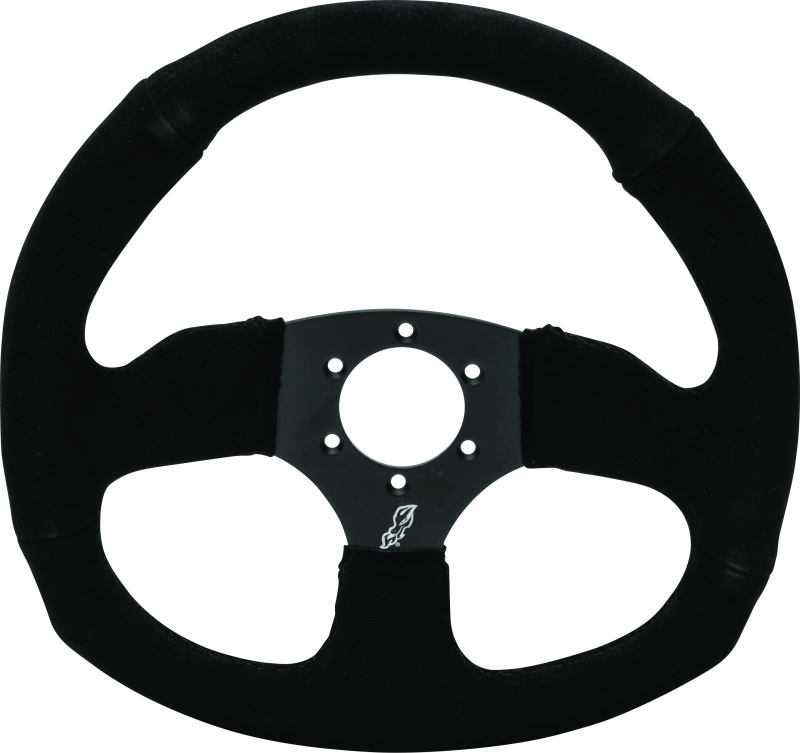 DragonFire Racing Steering Wheels - D-shaped- Suede- Iron Series- 0in offset Steering Wheels DragonFire Racing