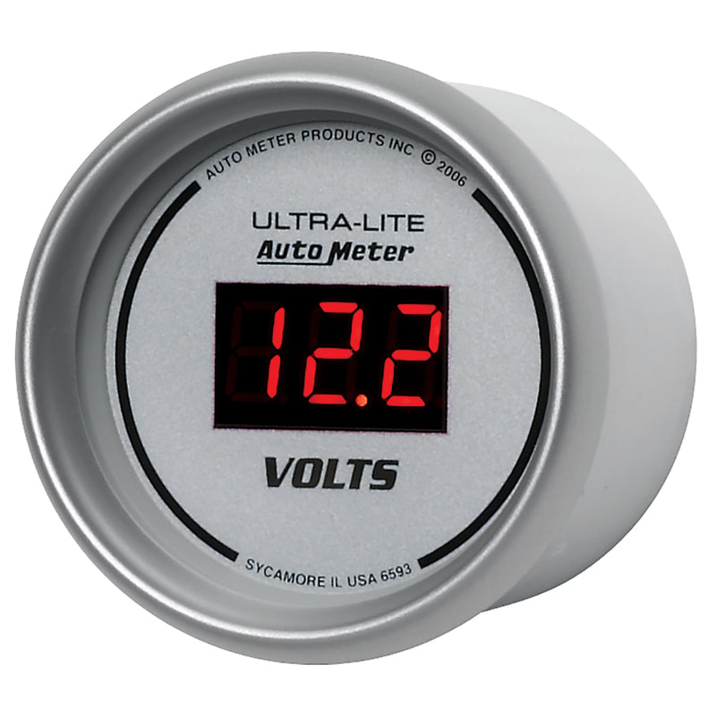 Autometer Ultra-Lite 2-1/16in 8-18 Volts Digital Voltmeter Gauges AutoMeter