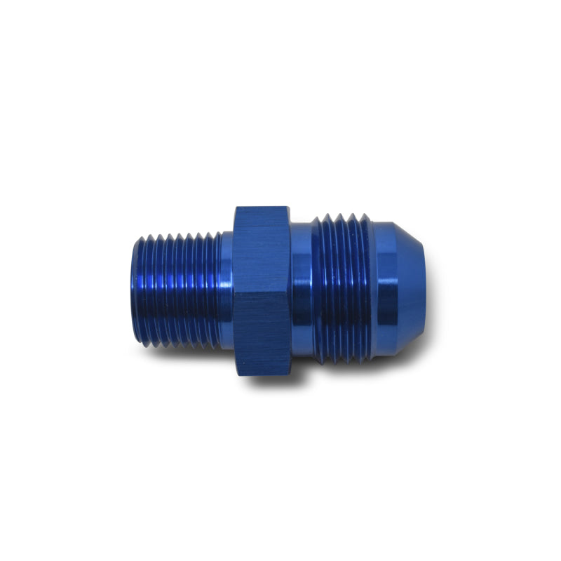 Russell Performance -16 AN to 3/4in NPT Straight Flare to Pipe (Blue) Fittings Russell