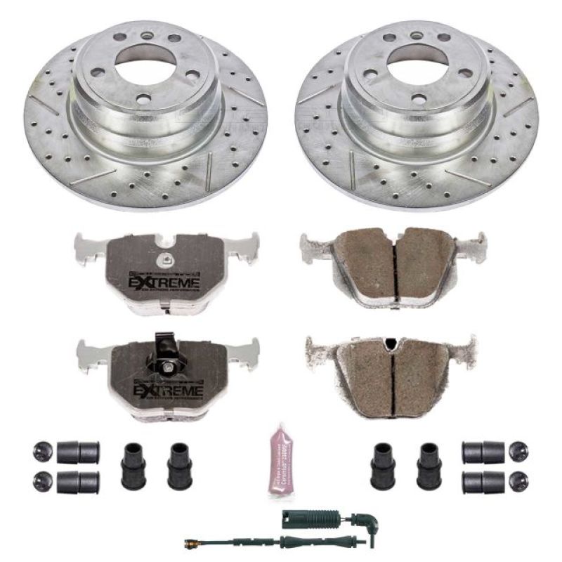 Power Stop 00-06 BMW X5 Rear Z26 Street Warrior Brake Kit Brake Kits - Performance D&S PowerStop