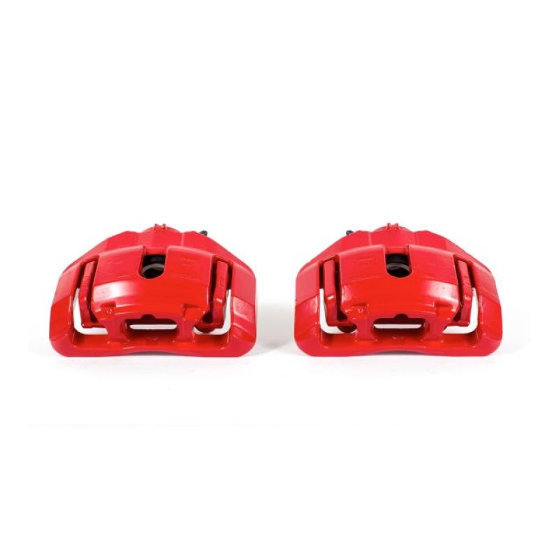 Power Stop 09-11 BMW 335d Front Red Calipers w/Brackets - Pair Brake Calipers - Perf PowerStop