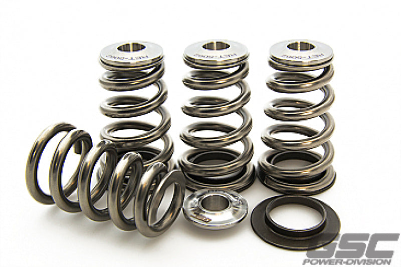 GSC P-D Mitsubishi 4G63T Extreme Pressure Conical Valve Spring and Ti Retainer Kit Valve Springs, Retainers GSC Power Division
