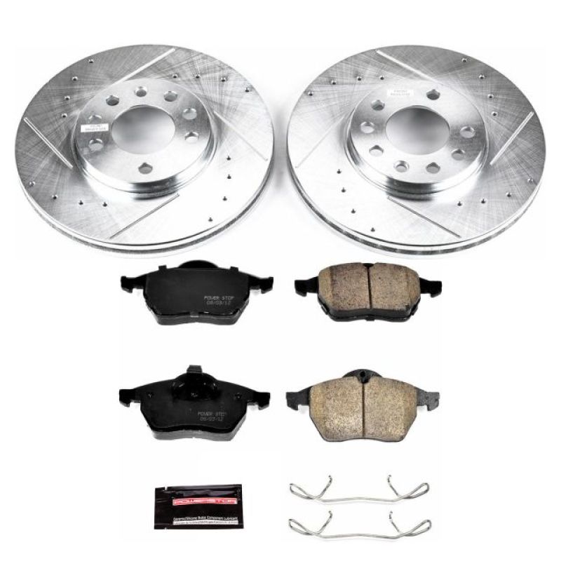 Power Stop 97-98 Saab 900 Front Z23 Evolution Sport Brake Kit Brake Kits - Performance D&S PowerStop