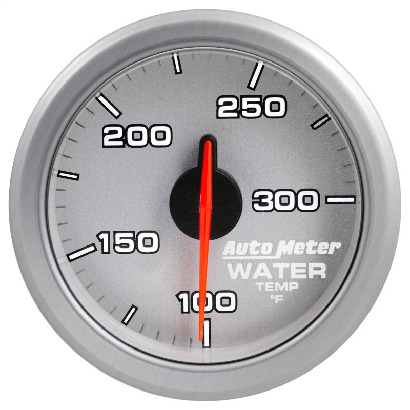 Autometer Airdrive 2-1/6in Water Temperature Gauge 100-300 Degrees F - Silver Gauges AutoMeter