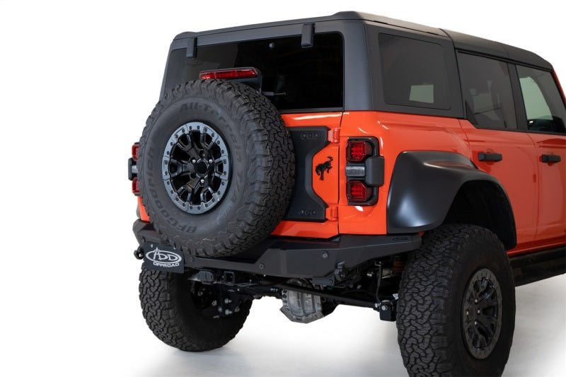 Addictive Desert Designs 22-23 Ford Bronco Raptor Rock Fighter Rear Bumper Bumpers - Steel Addictive Desert Designs