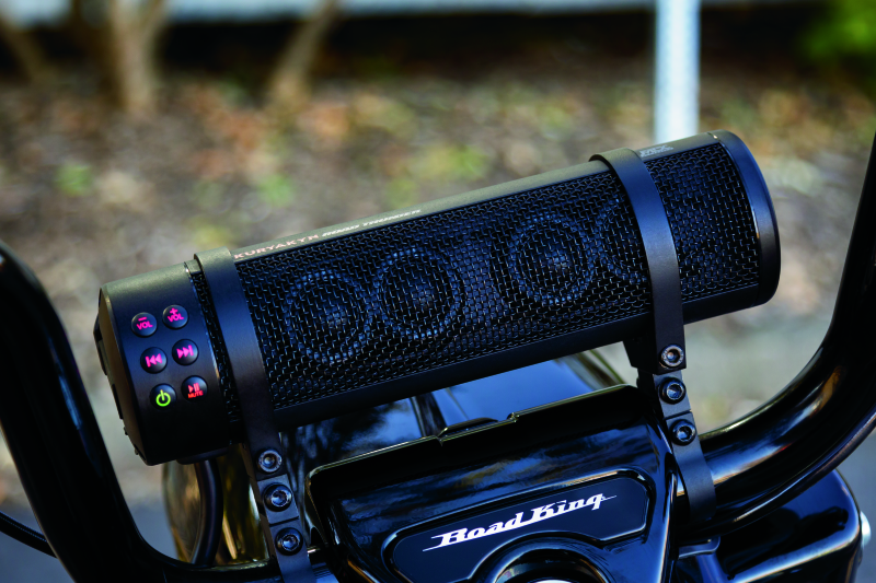 Kuryakyn Road Thunder Plus Sound Bar Satin Black Audio Kuryakyn