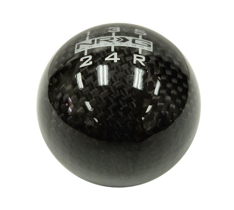 NRG Universal Ball Style Shift Knob (No Logo) - Heavy Weight - Black Carbon Fiber Shift Knobs NRG