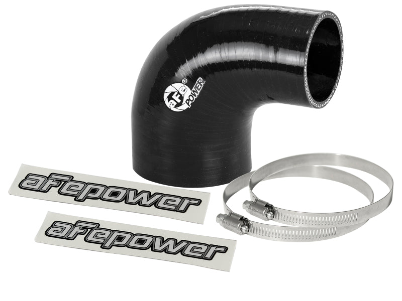 aFe Magnum FORCE Intake Coupling Kit (2-3/4 IN ID to 2 IN ID x 90 Deg.) Elbow Coupler - Black Air Intake Components aFe