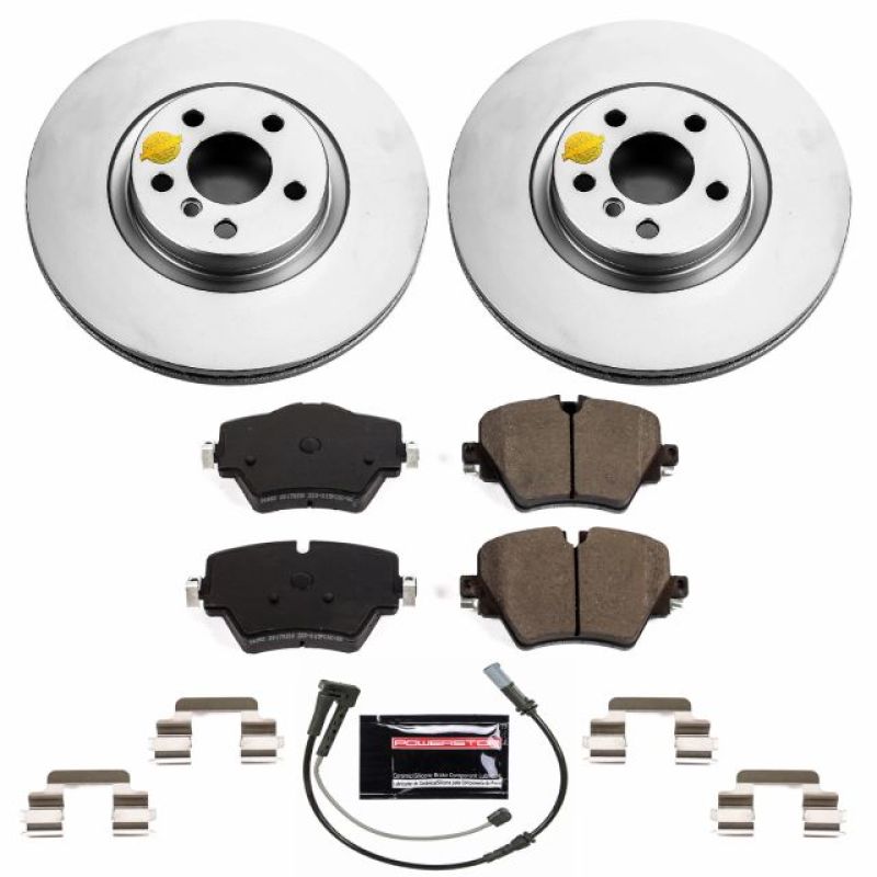 Power Stop 16-19 BMW X1 Front Z23 Evolution Sport Coated Brake Kit Brake Kits - Performance D&S PowerStop