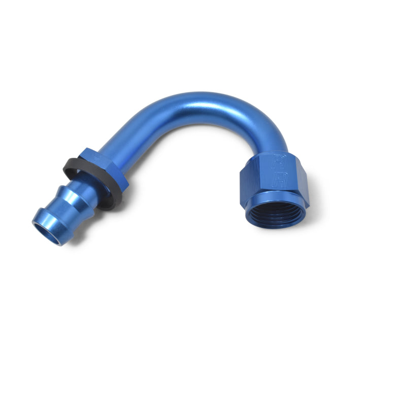 Russell Performance -6 AN Twist-Lok 150 Degree Hose End (1in Radius) Fittings Russell