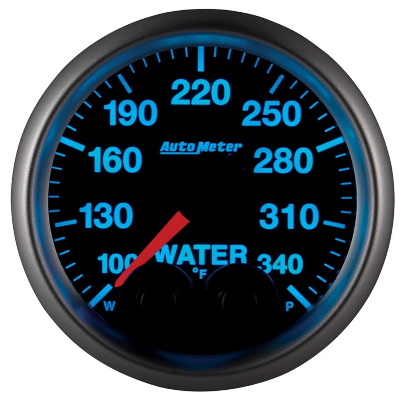 Autometer Elite 52mm 100-340 Deg F Water Temperature Peak and Warn Gauge w/ Electonic Control Gauges AutoMeter