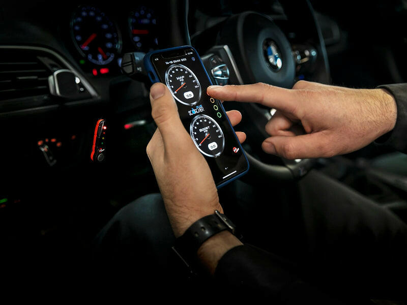 aFe Scorcher Bluetooth Power Module 18-19 BMW M5 (F90) V8-4.4L (tt) S63 In-Line Modules aFe