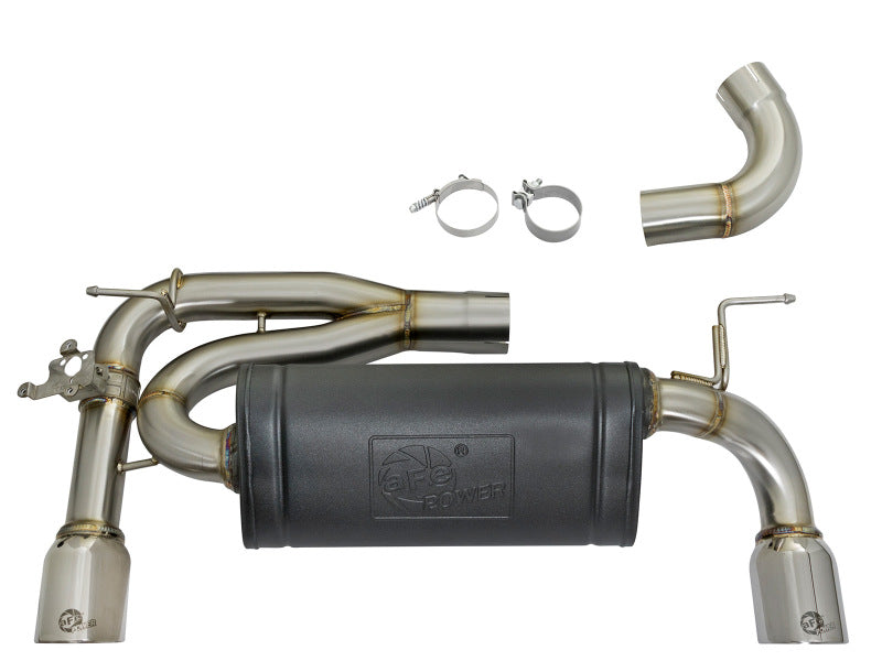 aFe MACHForce XP Exhausts Axle-Back 12-15 BMW 335i 3.0T (SS w/Polished Tips) Axle Back aFe