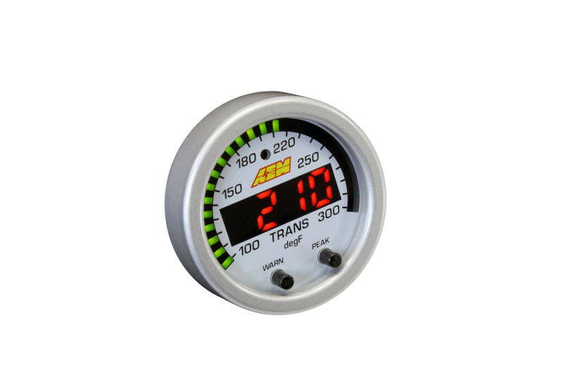 AEM X-Series Temperature 100-300F Gauge Kit (ONLY Black Bezel and Water Temp. Faceplate) Gauges AEM