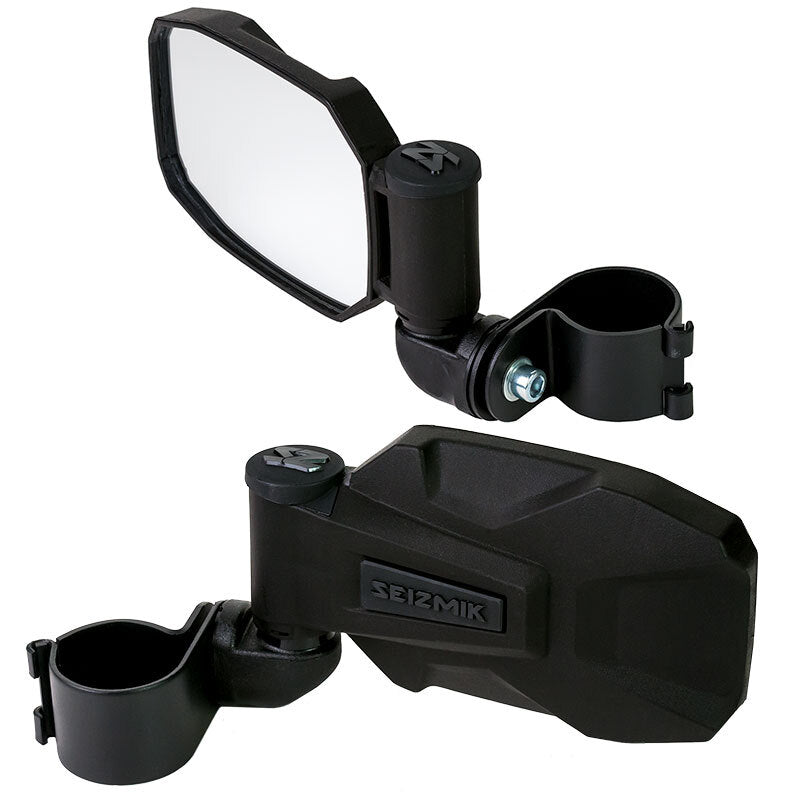 Seizmik 01+ A Cat/ Hon/JD/ Kaw/ Pol/ Yam Strike-H Sideview Mirror - 1.75 in. Clamp Pair Side Mirrors Seizmik