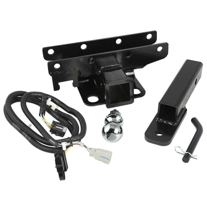 Rugged Ridge Hitch Kit with Ball 2 inch 07-18 Jeep Wrangler JK Hitch Accessories Rugged Ridge