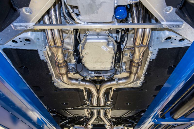 Kooks 16-22 Chevrolet Camaro SS 1 7/8in Headers w/ GREEN Exhaust Kit Polished Dual Tips Headers & Manifolds Kooks Headers