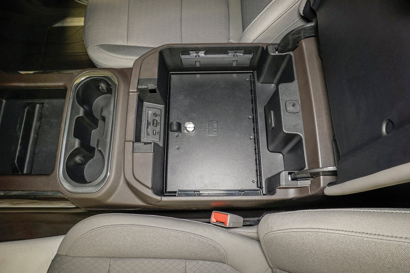 Tuffy Console Safe W/ Keyed Lock For Chevrolet Silverado And Gmc Sierra W/ Flow Thru Console Cargo Boxes & Bags Tuffy Products