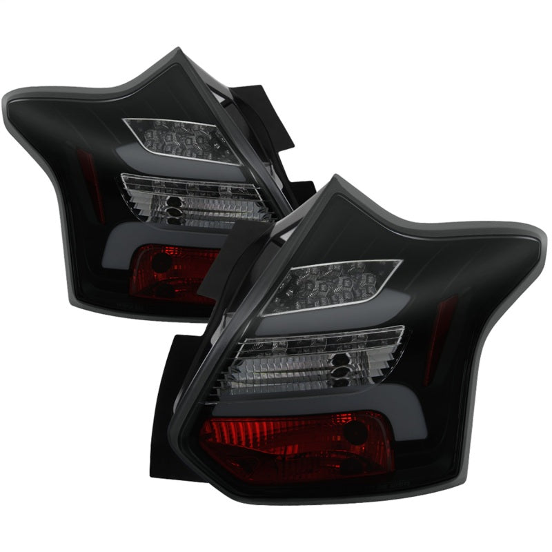 Spyder 12-14 Ford Focus 5DR LED Tail Lights - Black Smoke (ALT-YD-FF12-LED-BSM) Tail Lights SPYDER