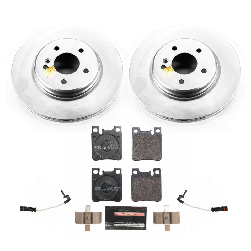 Power Stop 2000 Mercedes-Benz E430 Rear Euro-Stop Brake Kit Brake Kits - OE PowerStop