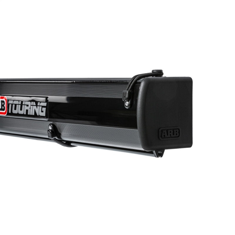 ARB Aluminum Awning, Black Frame, 8.2FT x 8.2FT, Installed with LED Light Strip Awnings & Panels ARB
