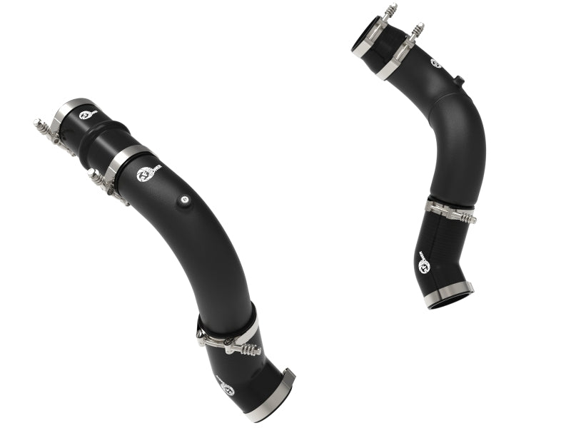 aFe BladeRunner 3in & 3-1/2in AL Hot and Cold Charge Pipe Kit Black RAM Diesel Trucks 25-26 L6-6.7L Intercoolers aFe
