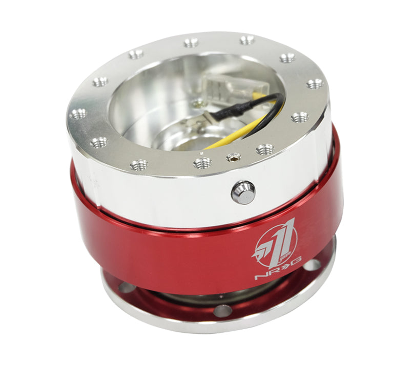 NRG Quick Release - Silver Body/ Red Chrome Ring Quick Release Adapters NRG
