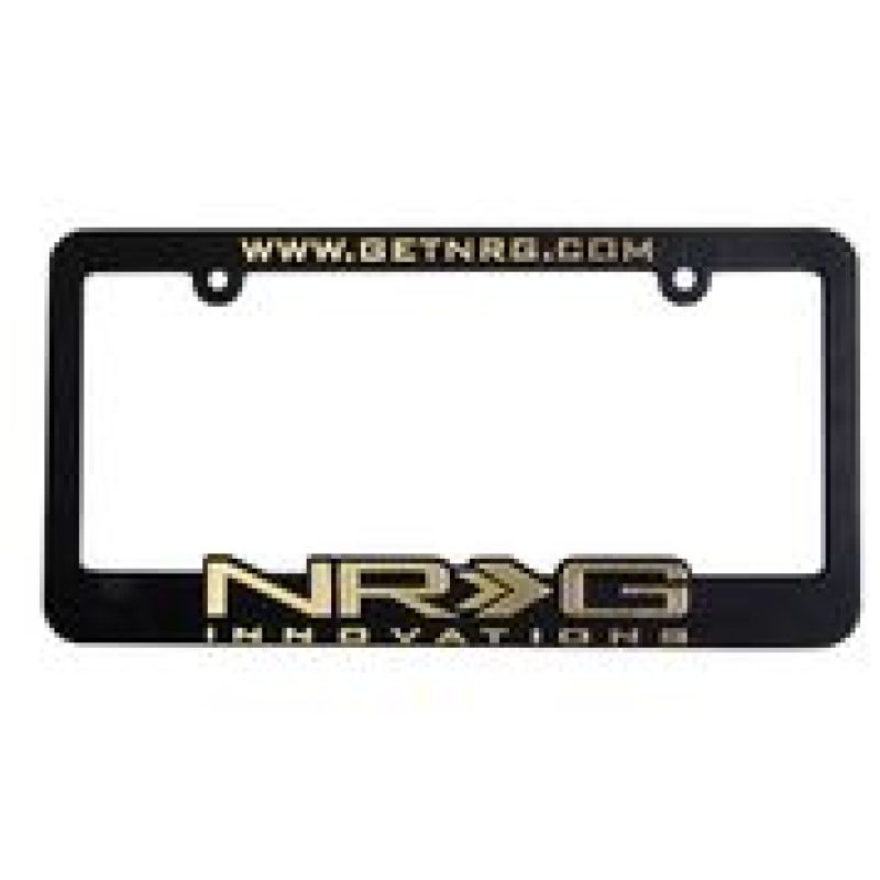NRG License Plate Frame - Gold Surface Cleaners NRG