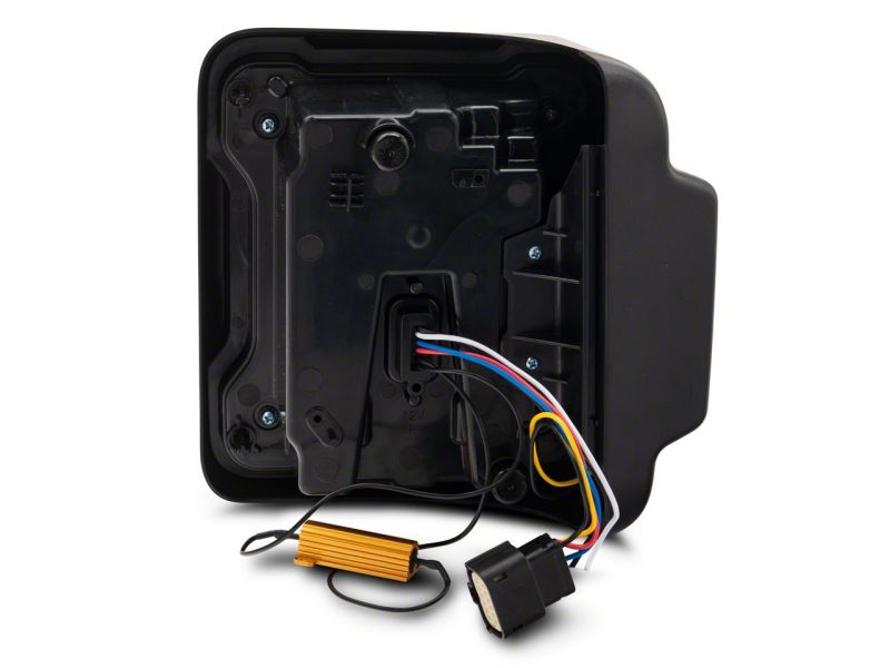 Raxiom 18-23 Jeep Wrangler JL Axial Series Linear LED Tail Lights- Blk Housing (Smoked Lens) Tail Lights Raxiom