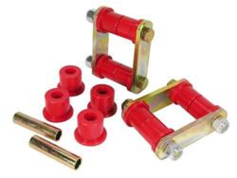 Prothane Range Rover Spring & Shackle Bushings - Red Bushing Kits Prothane