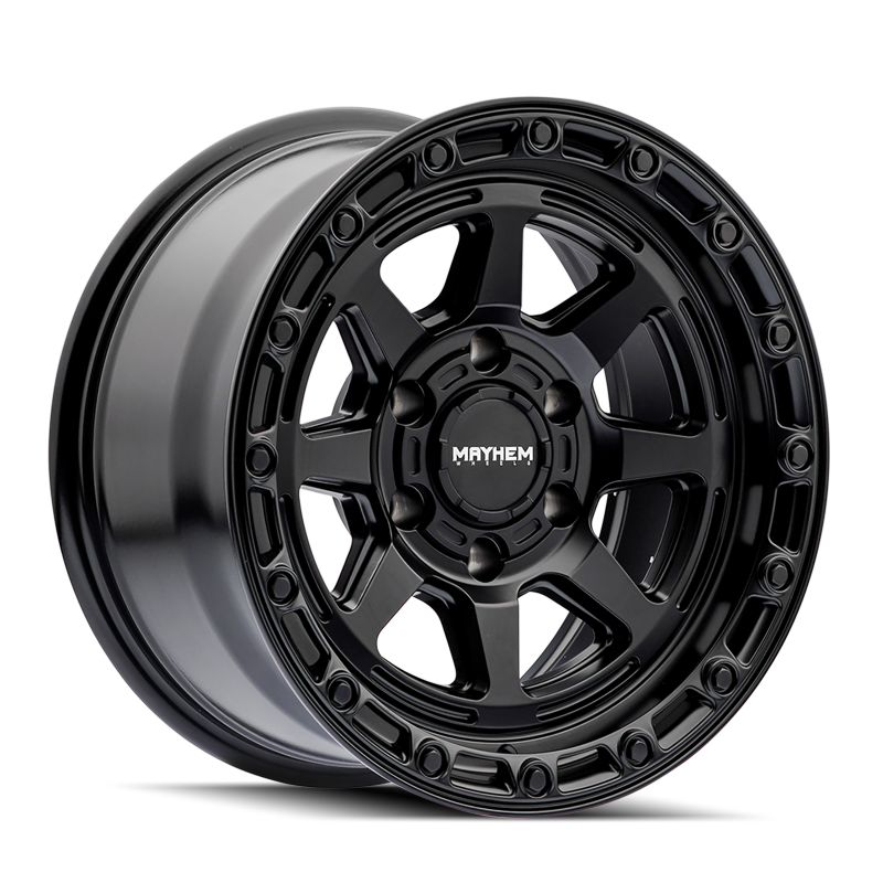 Mayhem 8306 Ridgeline 17x8.5 / 6x139.7 BP / -6mm Offset / 106.1mm Hub Satin Black Wheel Wheels - Cast Mayhem