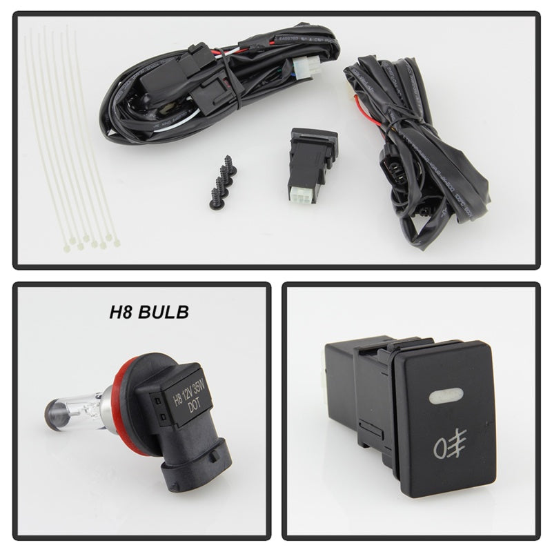 Spyder Toyota Sienna 11-17 SE Models Only OEM Fog Lights w/OEM Fit Switch - H8 (Included) - Clear Fog Lights SPYDER