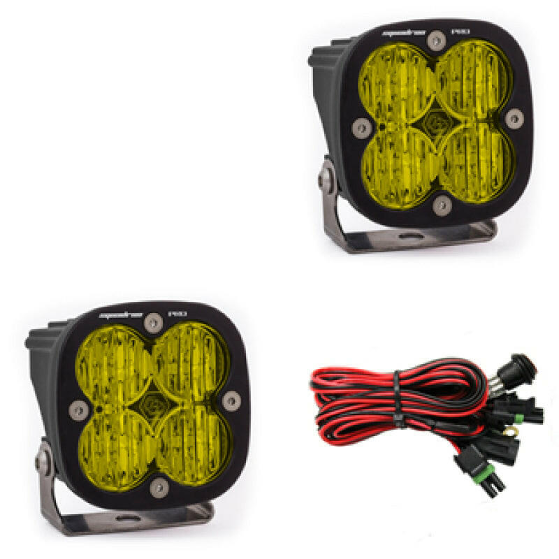 Baja Designs Squadron Pro Series Wide Cornering Pattern LED Light Pods - Amber Light Bars & Cubes Baja Designs