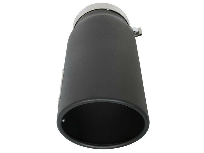 aFe Power MACH Force-Xp 5in In x 6in Out x 15in L Bolt-On 409 SS Exhaust Tip - Black Catback aFe