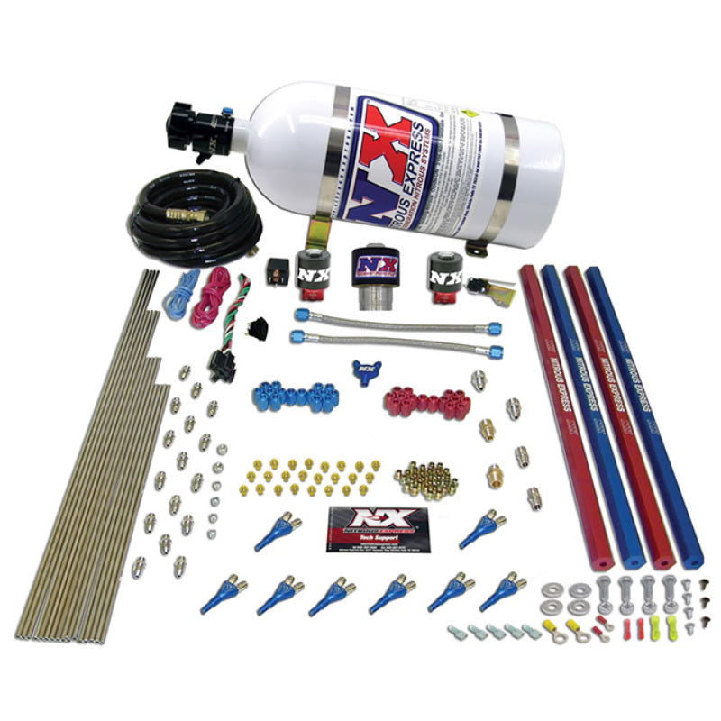 Nitrous Express Pro-Shk/Gas Nitrous Kit (200-600HP) w/Rails and Composite Bottle Nitrous Systems Nitrous Express