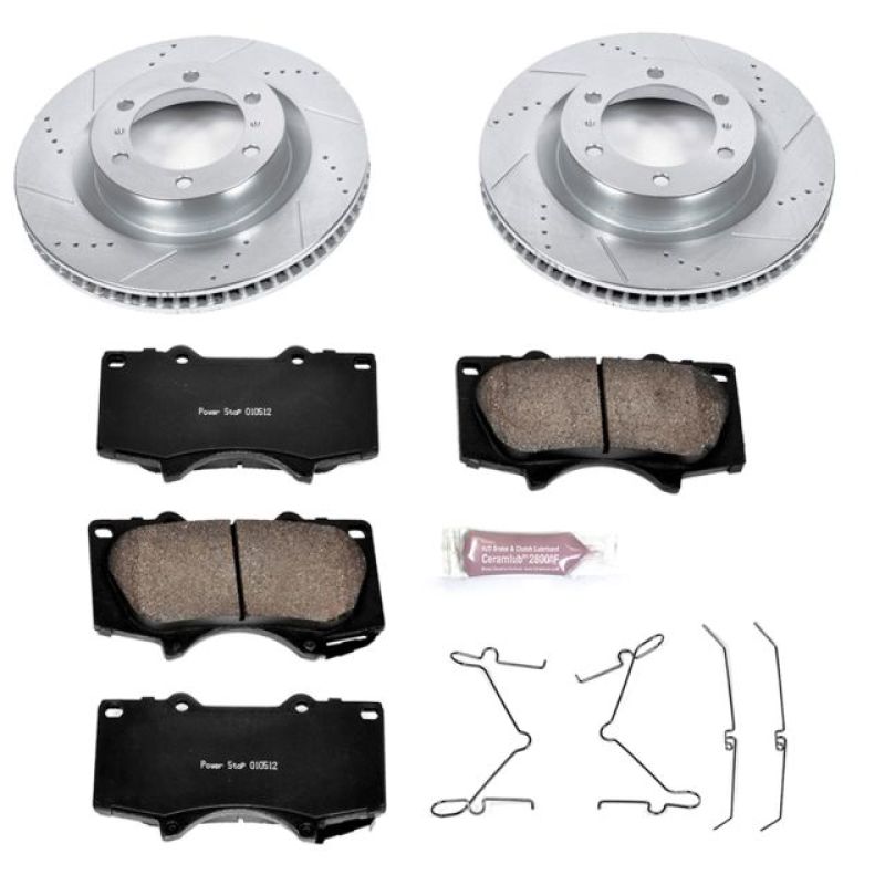 Power Stop 10-19 Lexus GX460 Front Z23 Evolution Sport Brake Kit Brake Kits - Performance D&S PowerStop