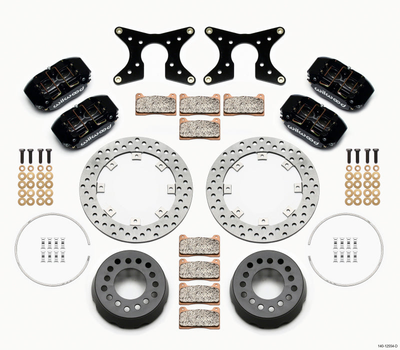 Wilwood Dynapro Lug Mount Dual Rear Dynamic Kit SA Drilled 58-64 Olds/Pont 1/2in Studs Big Brake Kits Wilwood