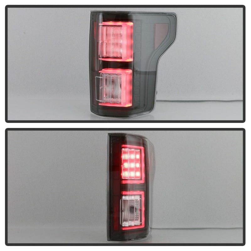 Spyder 18-19 Ford F-150 (w/o Blind Spot Sensor) LED Tail Lights - Black (ALT-YD-FF15018-LED-BK) Tail Lights SPYDER