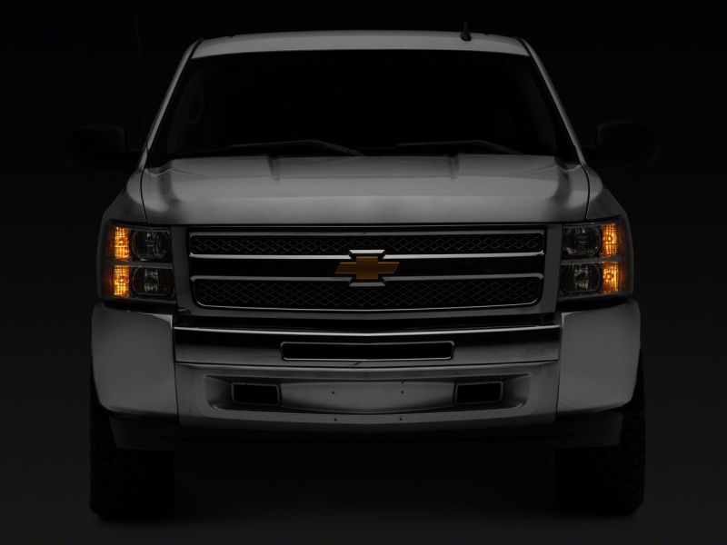 Raxiom 07-14 Chevrolet Silverado 1500 Axial OEM Rep Headlights- Chrome Housing (Clear Lens) Headlights Raxiom