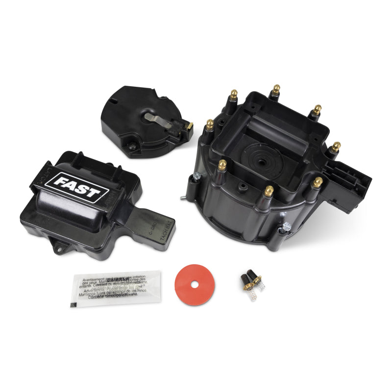 Fast Cap/Coil/Cover Kit, Hei Distributor, Black Hardware Kits - Other FAST