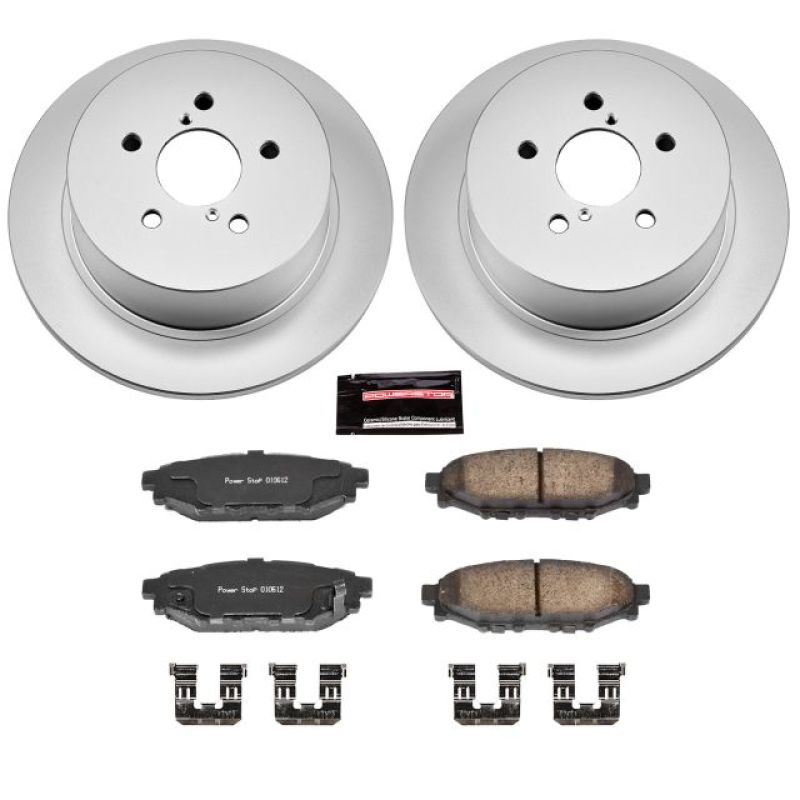 Power Stop 05-09 Subaru Legacy Rear Z17 Evolution Geomet Coated Brake Kit Brake Kits - Performance Blank PowerStop