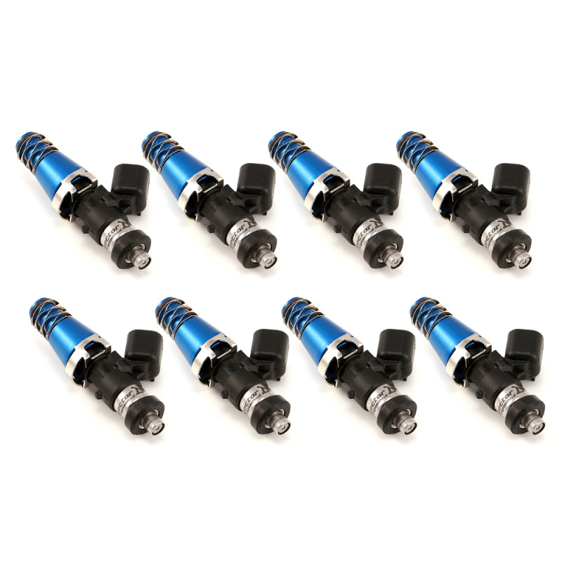 Injector Dynamics 1340cc Injectors - 60mm Length - 11mm Blue Top - Denso Lower Cushion (Set of 8) Fuel Injector Sets - 8Cyl Injector Dynamics