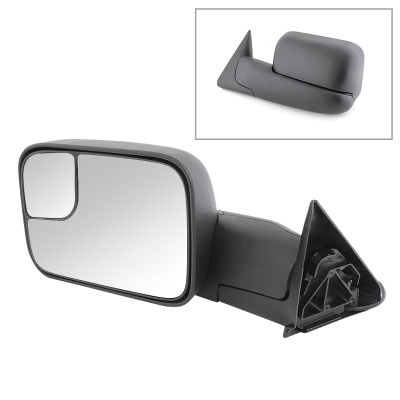 xTune Dodge Ram 94-97 Manual Extendable Power Adjust Mirror Left MIR-DRAM94-PW-L Side Mirrors SPYDER