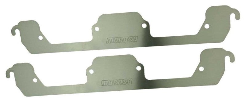 Moroso Chrysler 273-360 Exhaust Block Off Storage Plate - Pair Block Off Plates Moroso