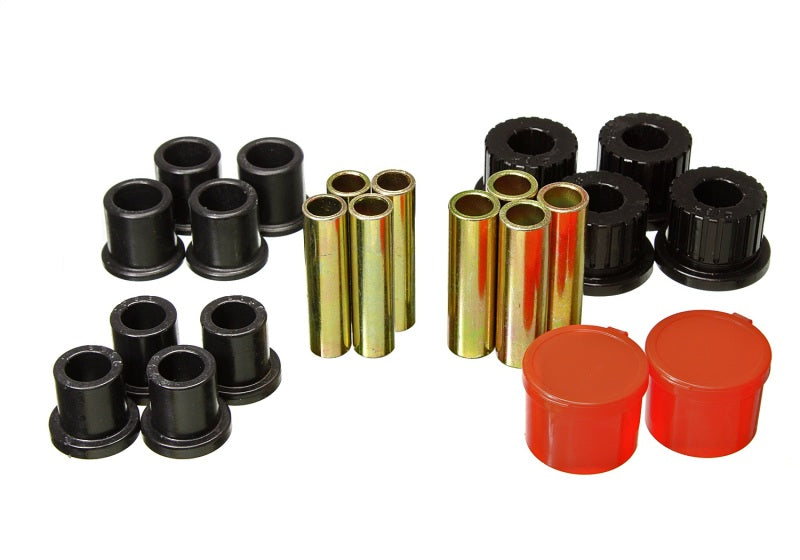 Energy Suspension 98-11 Ford Ranger 2/4WD Rear Leaf Spring Bushing Set - Black Bushing Kits Energy Suspension