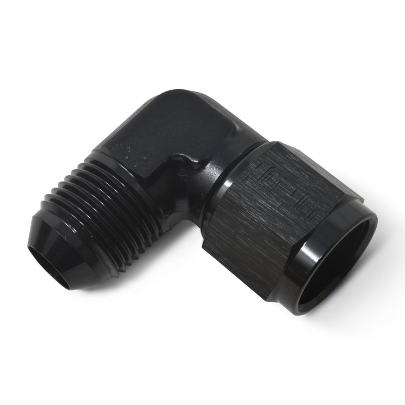Russell Performance -6 AN 90 Degree Male AN to Female AN Fitting (Black) Fittings Russell