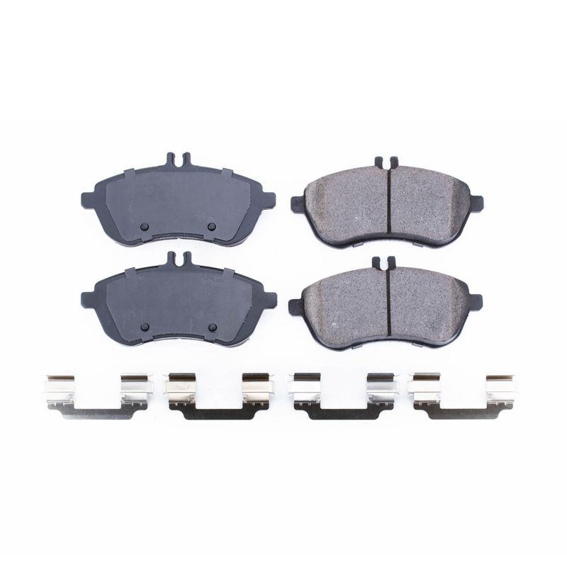 Power Stop 08-09 Mercedes-Benz C230 Front Z17 Evo Ceramic Brake Pad w/Hardware Brake Kits - Performance Blank PowerStop