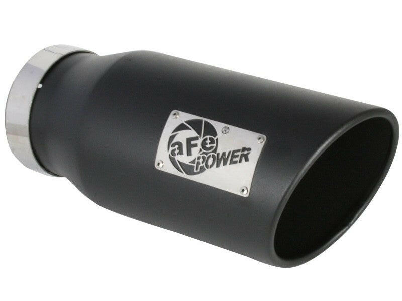 aFe Large-Bore HD 5in 409SS DPF-Back Exhaust System w/Black Tip 19-20 Ram Diesel Trucks L6-6.7L (td) DPF Back aFe