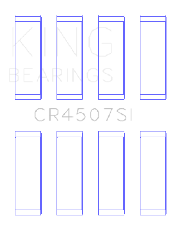 King Mazda MZR 2.3L 16v / Ford Duratec 2.3L 16v (Size +.75) Connecting Rod Bearing Set (Set of 4) Bearings King Engine Bearings