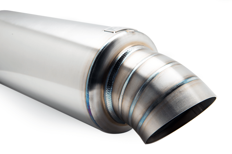 BLOX Racing 3.5in Street Muffler With Turndown Tip Muffler BLOX Racing